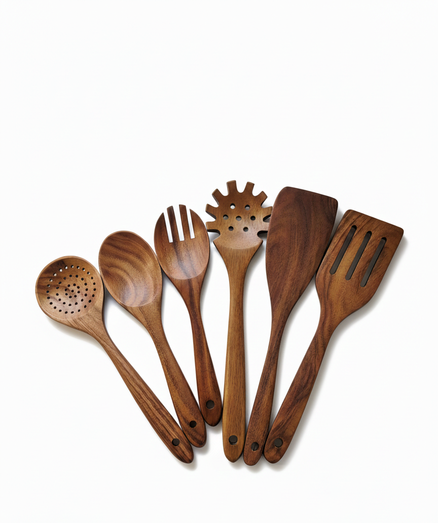 SkandiNest matlagningsredskap i nordisk minimalistisk stil, funktionella och miljövänliga köksverktyg.