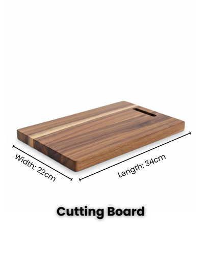 SkandiNest träskärbräda i nordisk minimalistisk stil, robust och elegant köksredskap. length 34cm och width 22cm
