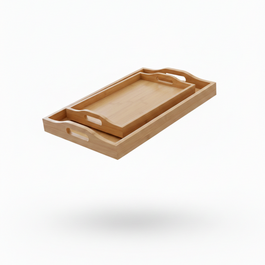 Bambu Serveringsbricka Set (2 st)